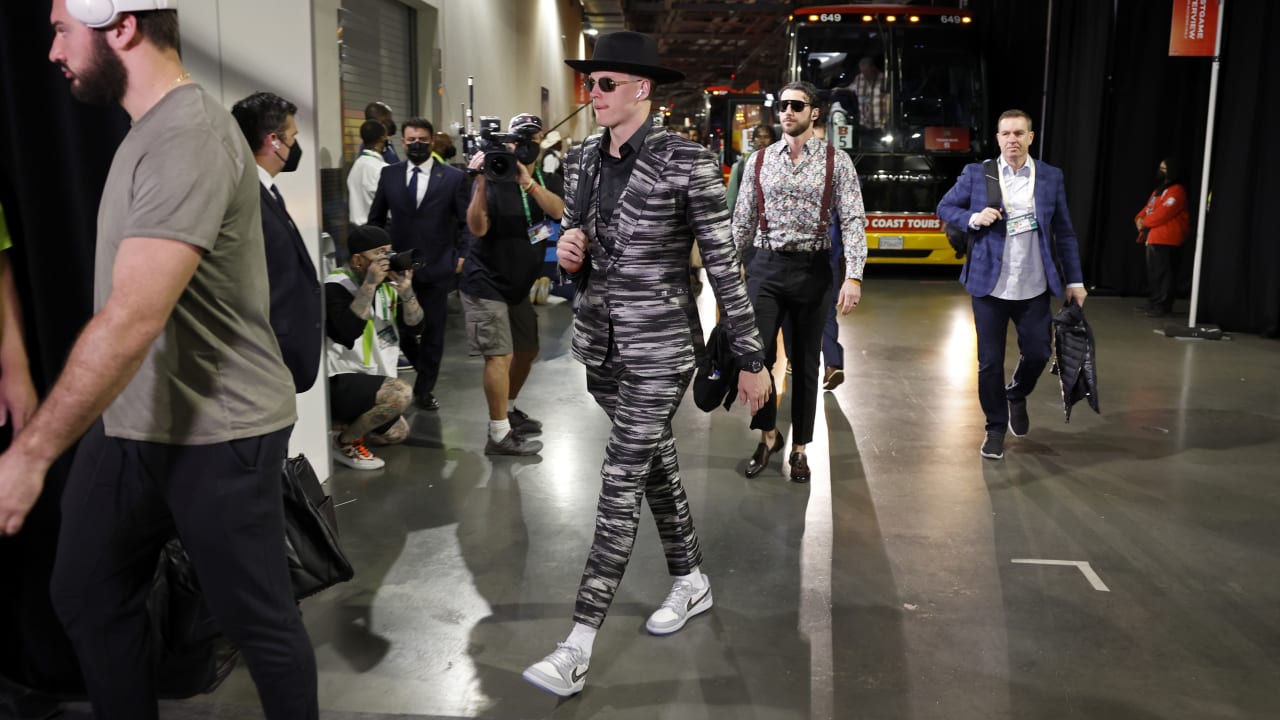 Cincinnati Bengals arrive at SoFi Stadium for Super Bowl LVI