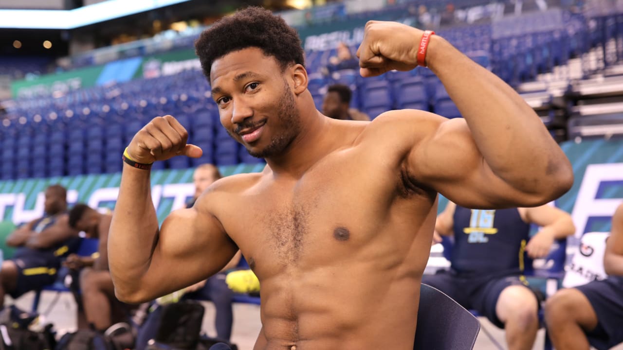 NFL Combine: Myles Garrett clocks official 4.64 40-yard dash