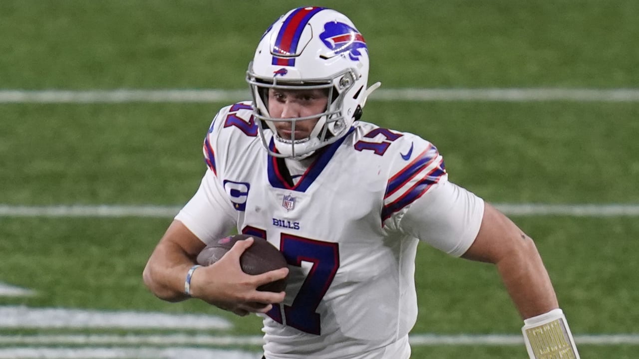 Buffalo Bills quarterback Josh Allen's fourth-down QB keeper goes for a ...