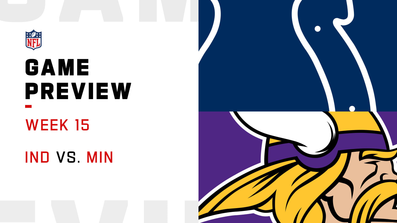 Game Preview: Colts vs. Vikings, Week 15