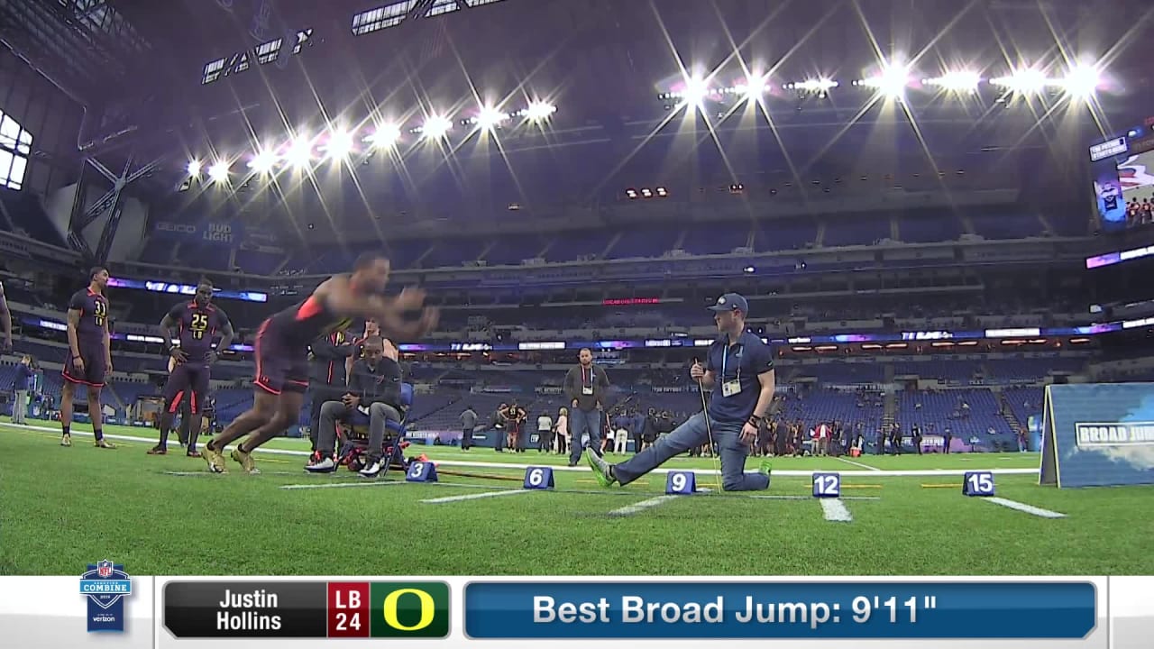 Oregon edge rusher Justin Hollins' full 2019 NFL Scouting Combine workout