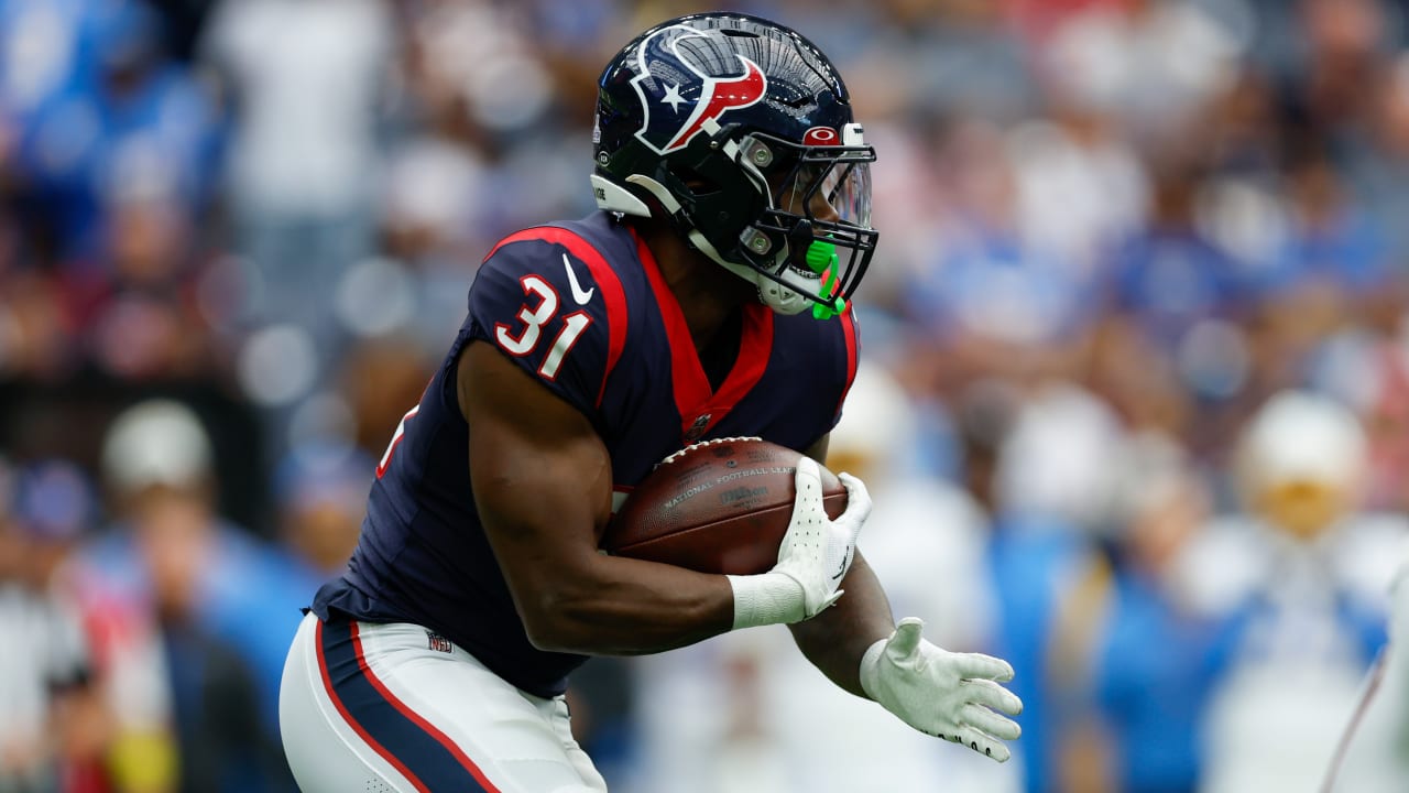 Houston Texans running back Dameon Pierce (31) during an NFL preseason  football game against the New Orleans Saints, Sunday, Aug. 27, 2023, in New  Orleans. (AP Photo/Tyler Kaufman Stock Photo - Alamy