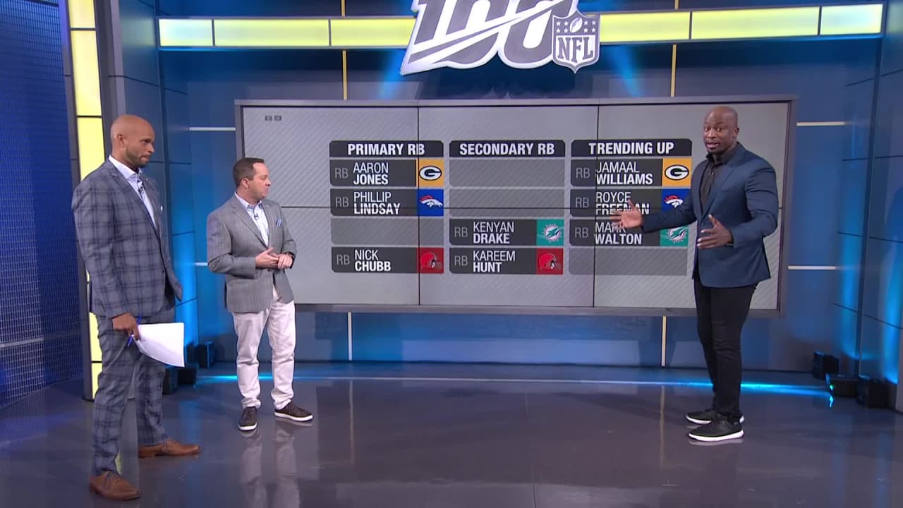 Which RBs are trending up in the second half? | 'NFL Fantasy Live'