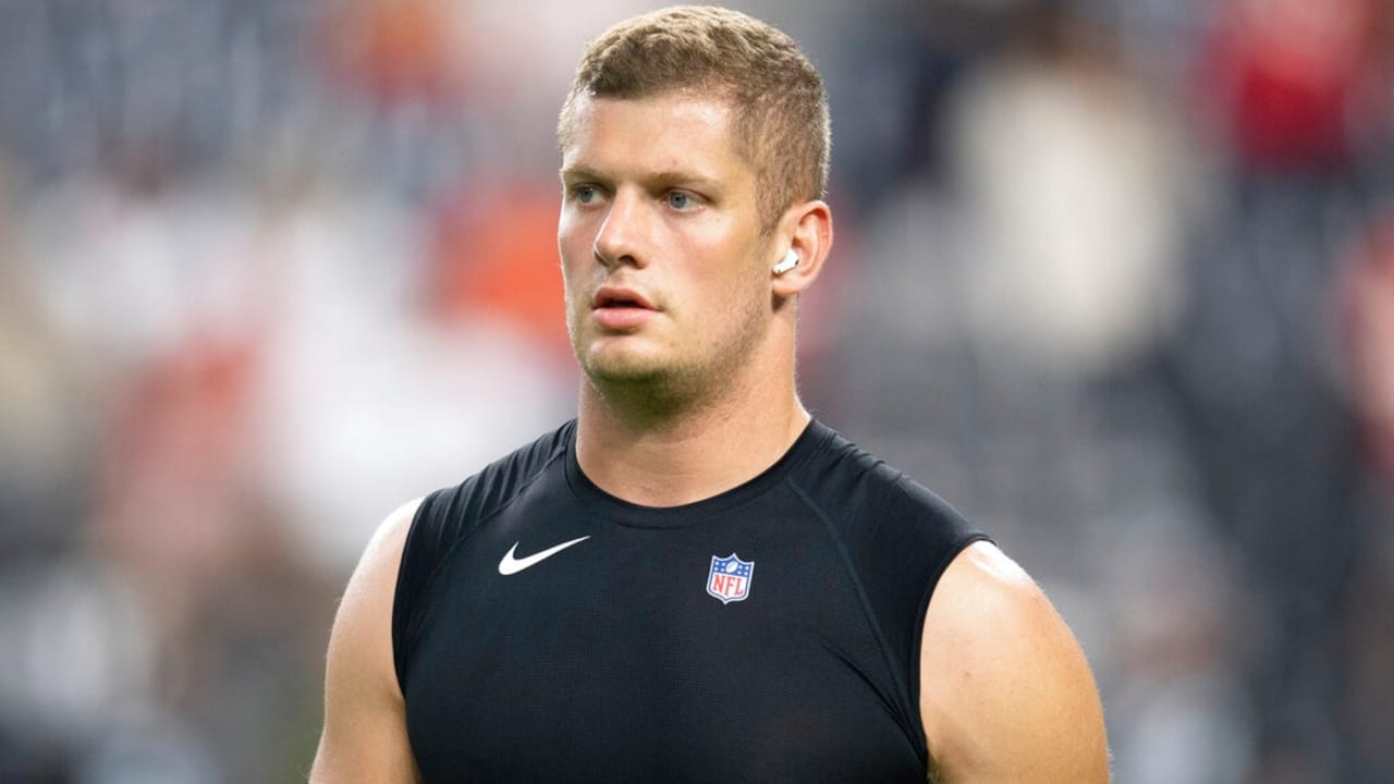 Carl Nassib Creates Rainbow Cleats to Support The Trevor Project