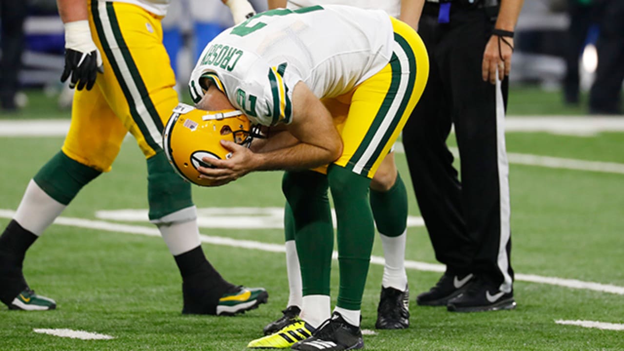 Mason Crosby misses third field goal of the game