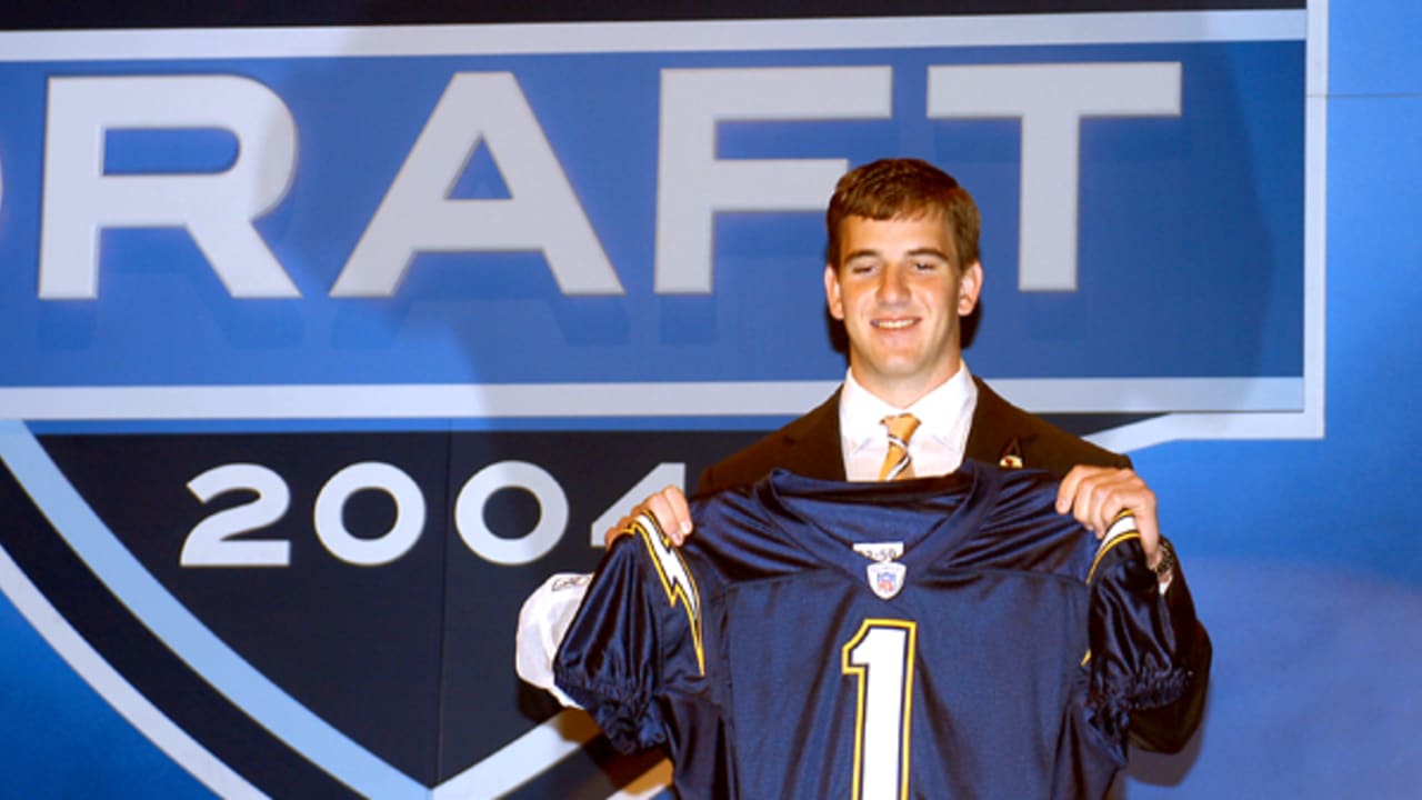 New York Giants QB Eli Manning kept Chargers jersey from 2004 NFL Draft 