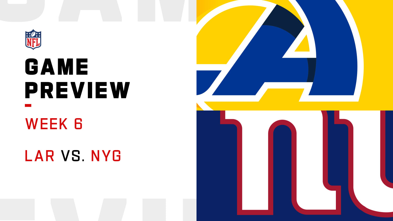 Los Angeles Rams Vs. New York Giants Preview | Week 6