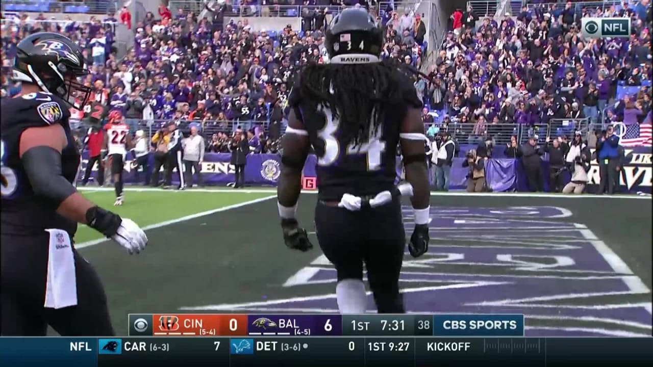 Go inside Baltimore Ravens running back Alex Collins' helmet as he gets ...