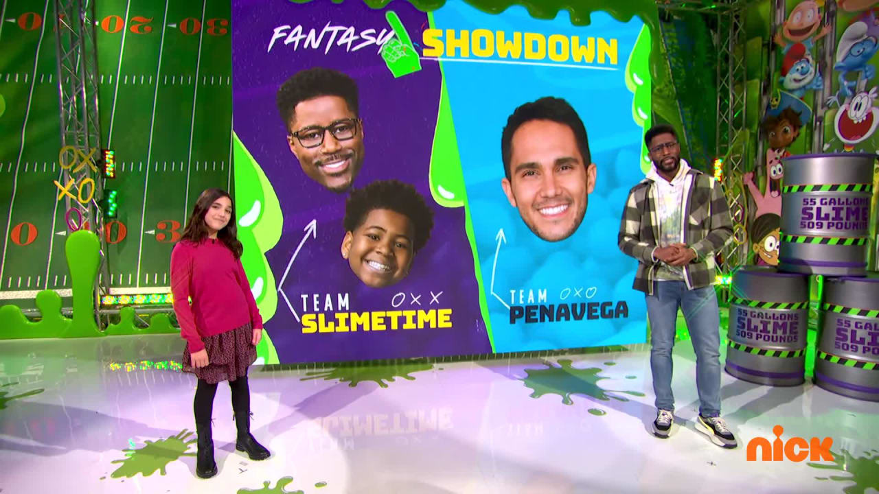 Celebrity pick party: Nickelodeon Slimetime Team vs. Josh Richards 'NFL  Slimetime'