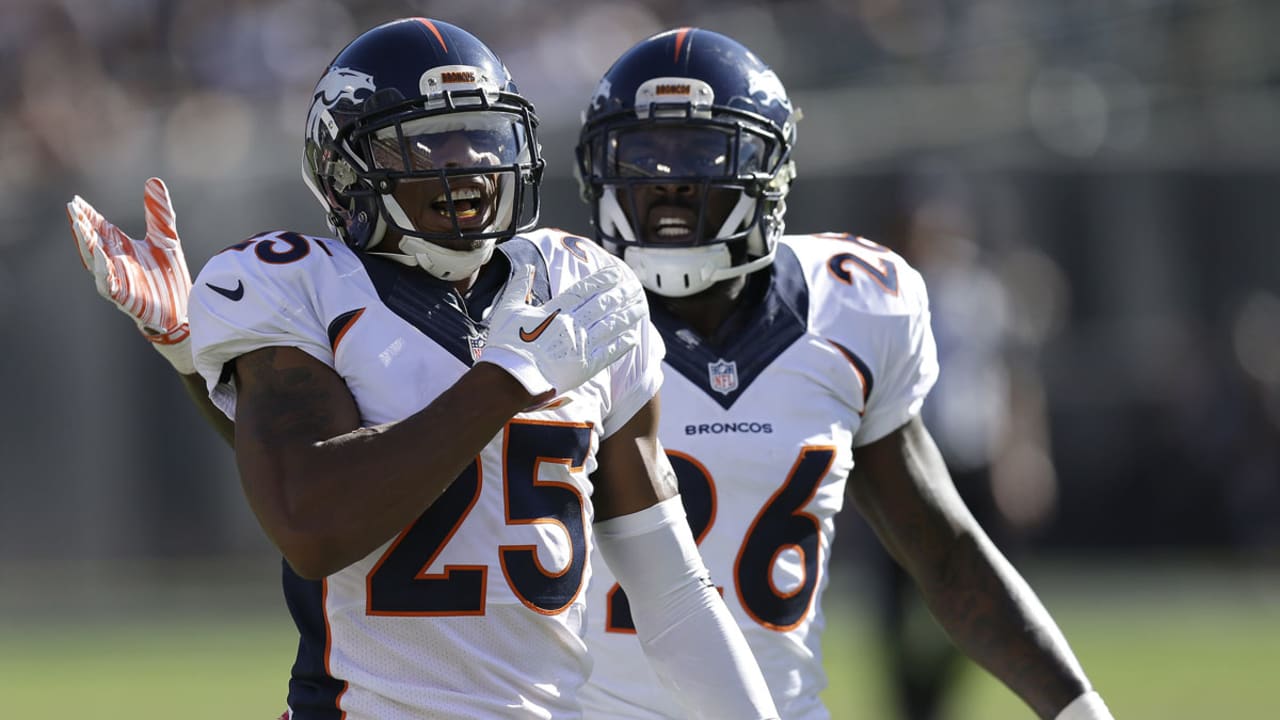 Harris' INT return leads Broncos to 16-10 win over Raiders