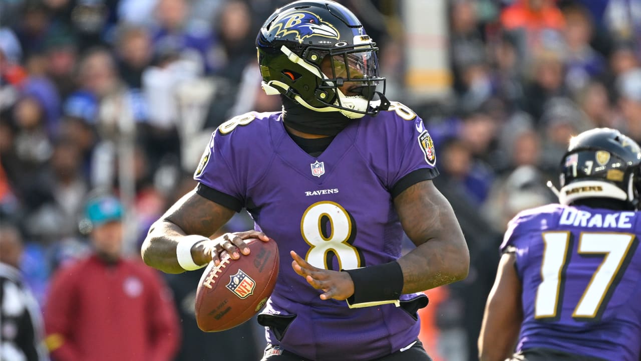 Lamar Jackson Baltimore Ravens Unsigned Elusive Running Photograph