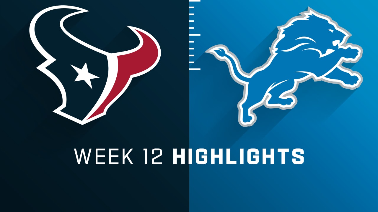 Houston Texans vs Detroit Lions score and highlights