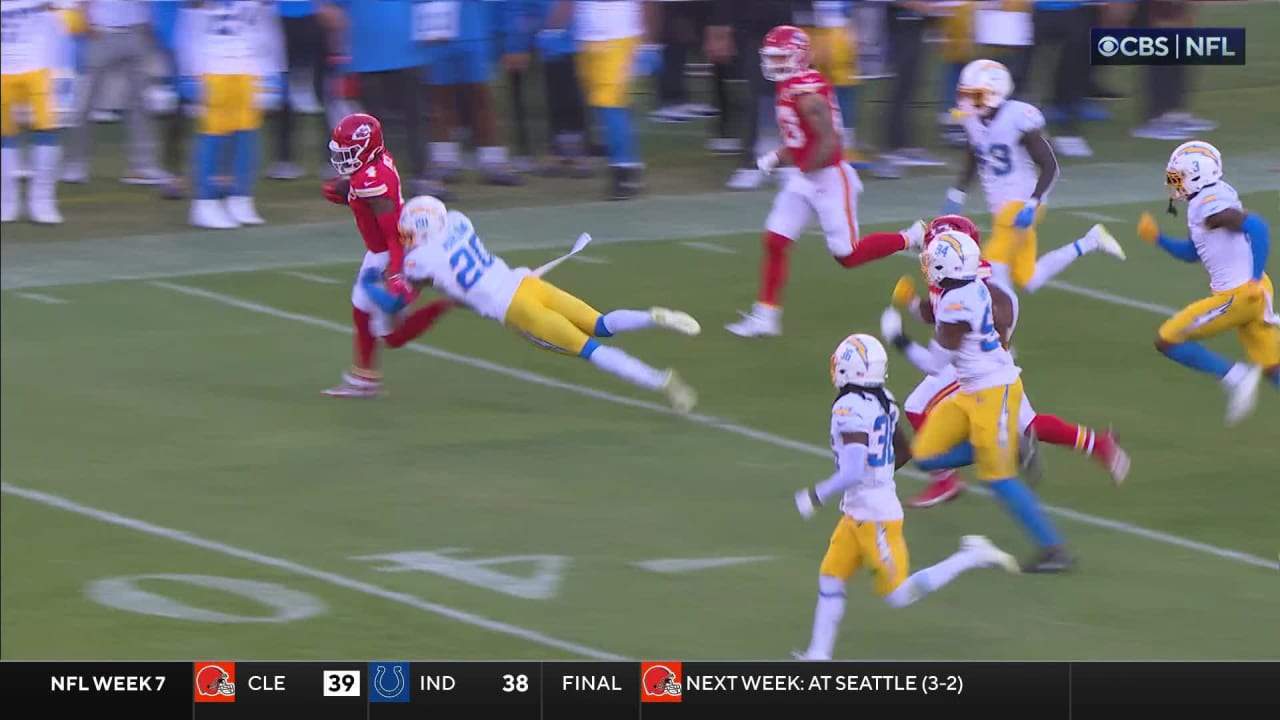 Kansas City Chiefs wide receiver Rashee Rice's 37yard catch is WR's