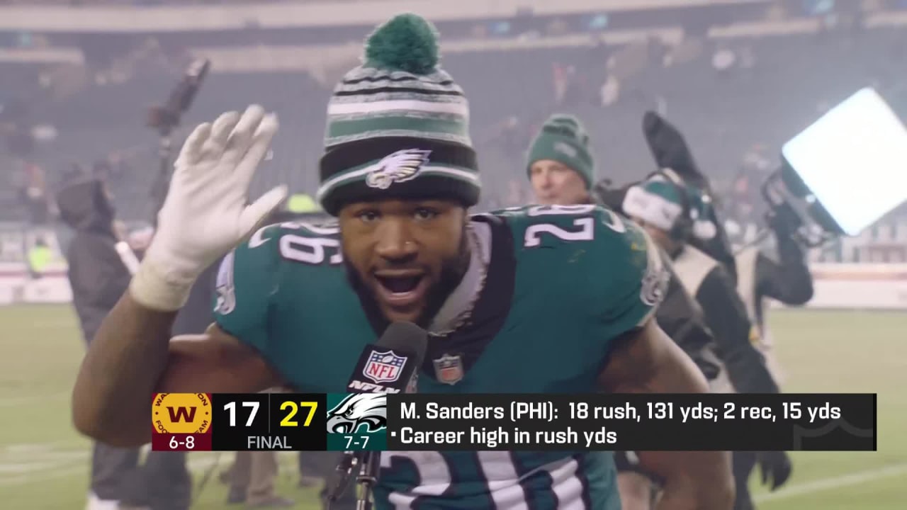 Miles Sanders reflects on his years with the Eagles