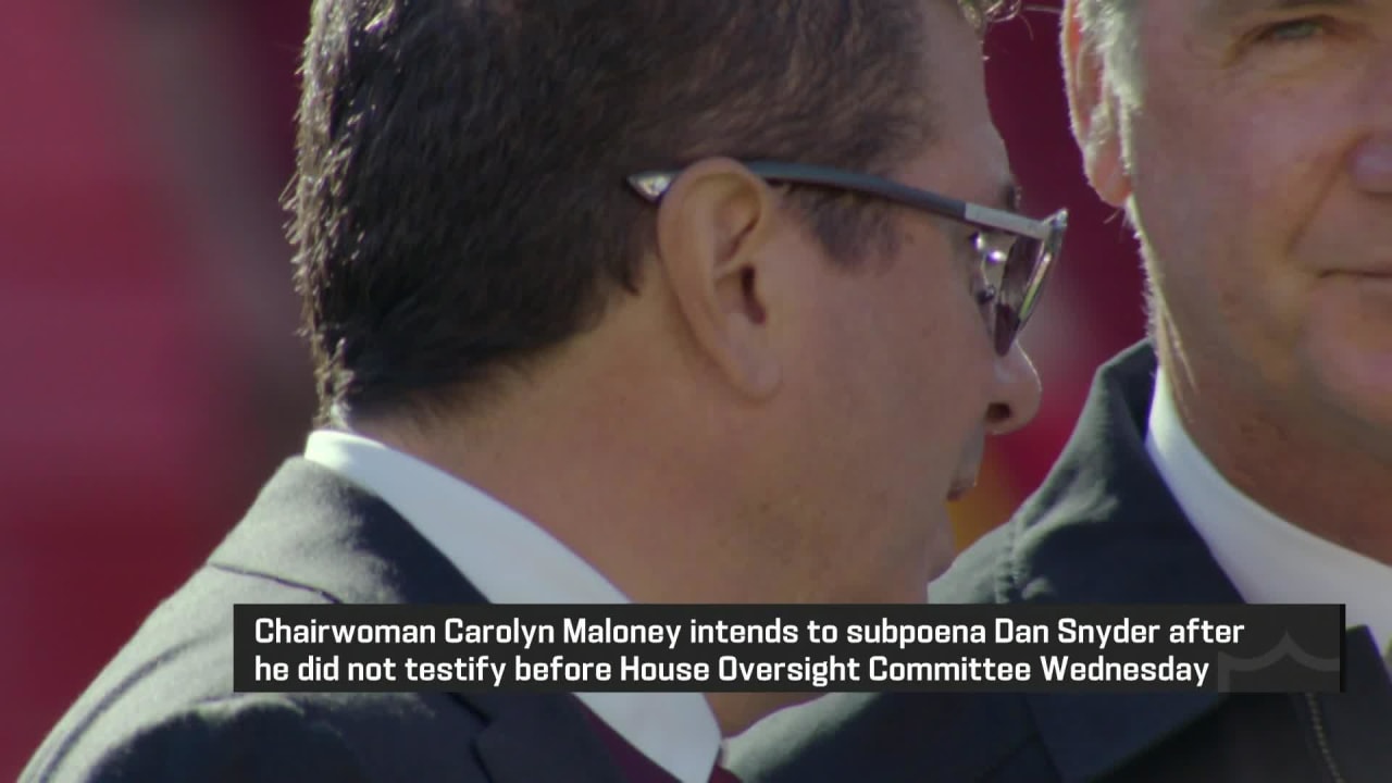 NFL Network's Tom Pelissero on chairwoman Carolyn Maloney intending to  subpoena Washington Commanders owner Dan Snyder for a hearing next week