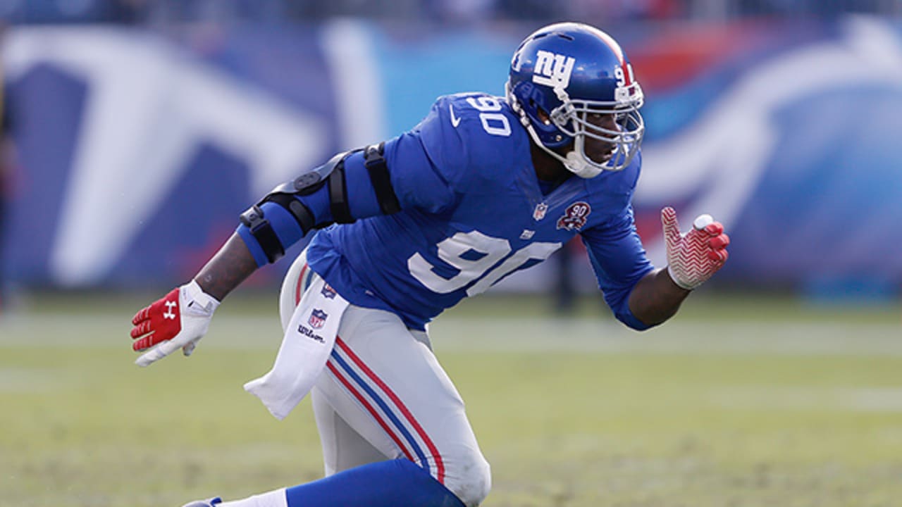 Jason Pierre-Paul to Giants' defensive line coach: 'I'll be back'