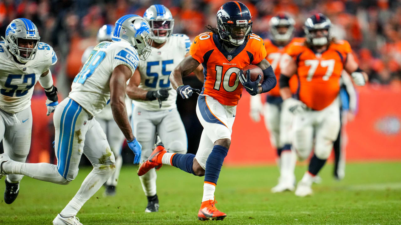 Denver Broncos Wide Receiver Jerry Jeudy Slices Through Detroit Lions ...