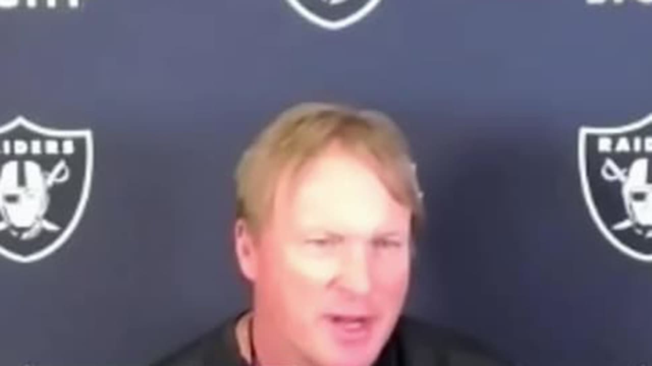 Las Vegas Raiders Head Coach Jon Gruden Explains Raiders' 'victory Lap ...