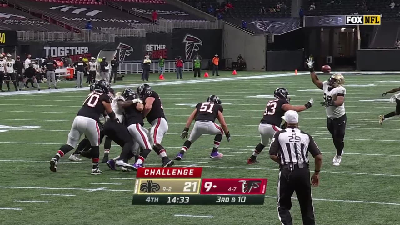 New Orleans Saints swarm Atlanta Falcons quarterback Matt Ryan to force ...