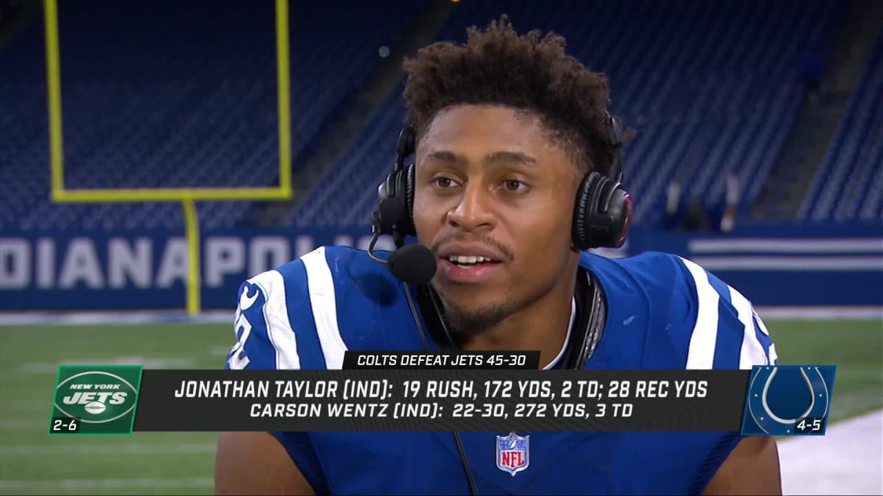 Indianapolis Colts running back Jonathan Taylor explains what