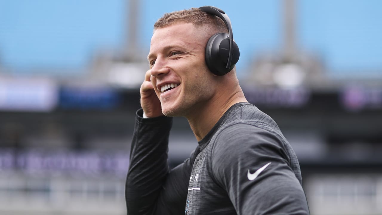 PRIVATE JET EN ROUTE: What number with Christian McCaffrey wear