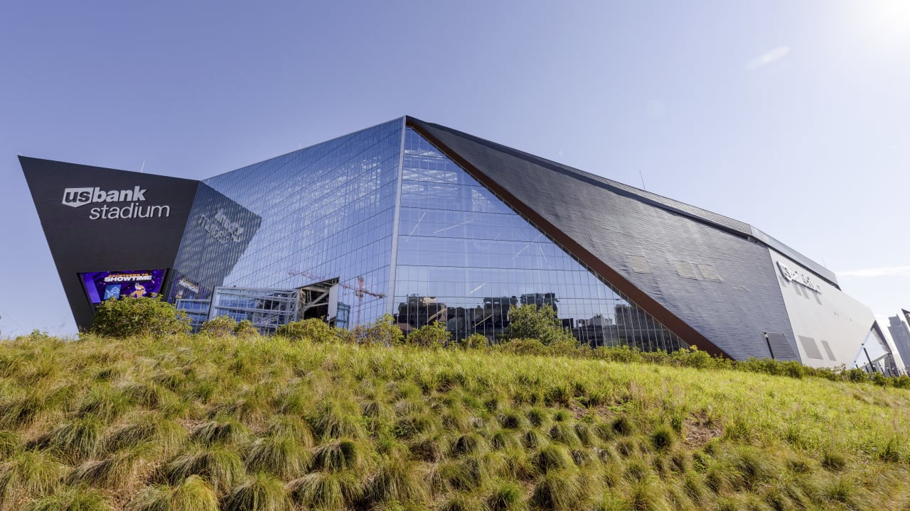 Step on the field of the Minnesota - U.S. Bank Stadium