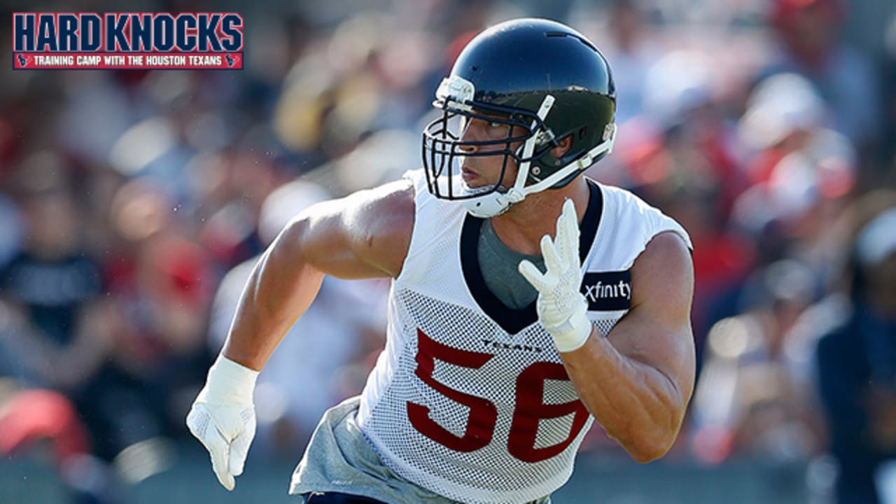 NFL prospect and former USC linebacker Brian Cushing in action