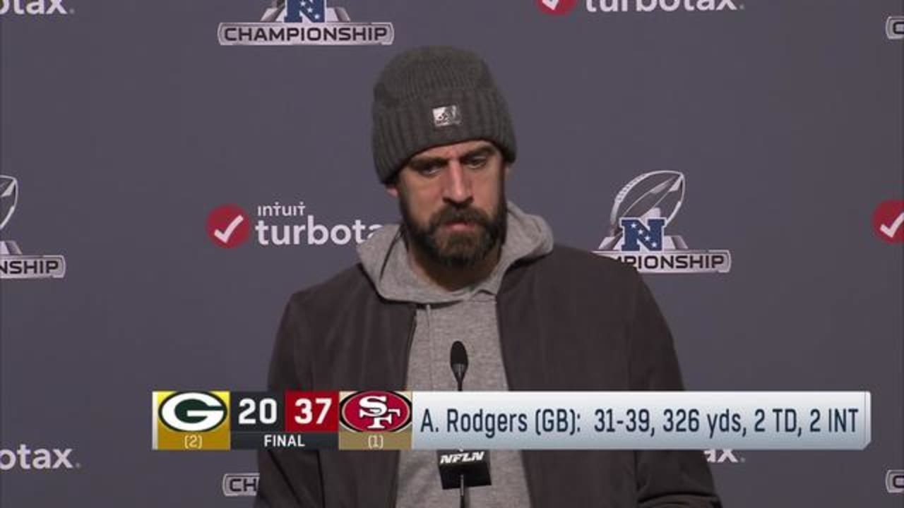 Aaron Rodgers 'gutted' by NFC Championship loss that will 'hurt for a while'