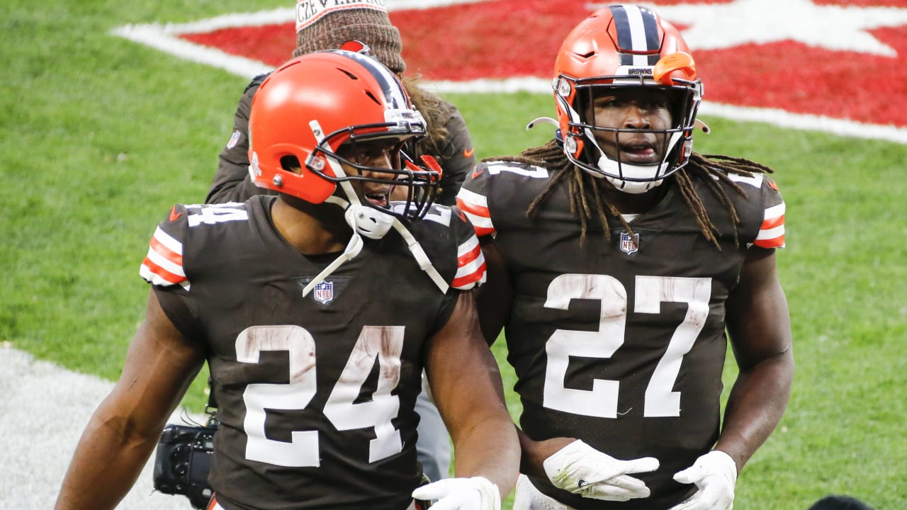 NFL - Cleveland Browns running back Nick Chubb (31) poses for a