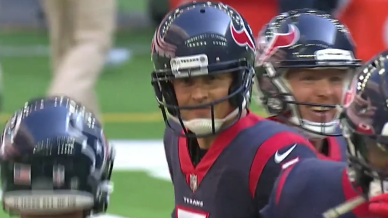 Houston Texans kicker Ka'imi Fairbairn's third FG of first half extends  Texans' lead to 16-0