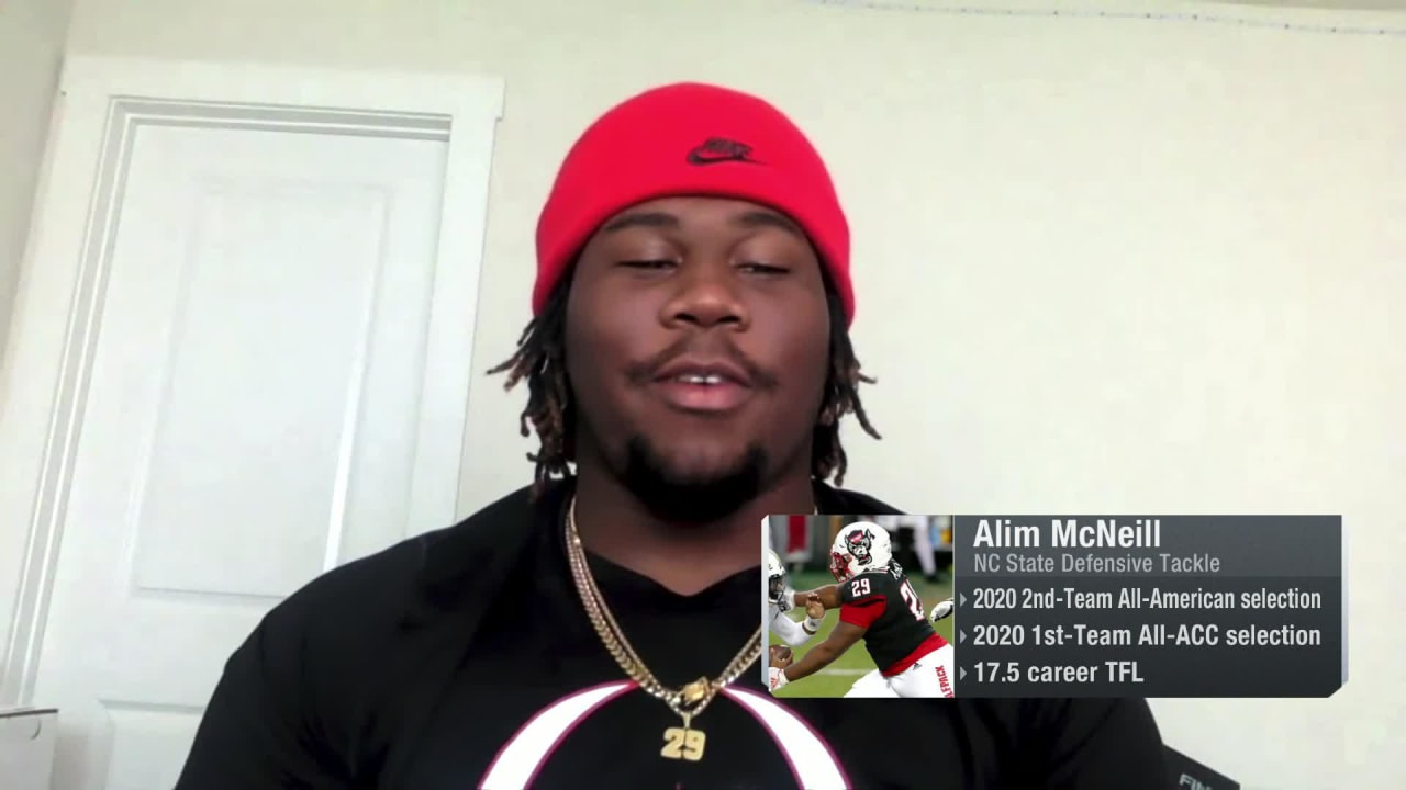 NC State DT Alim McNeill talks about playing running back and