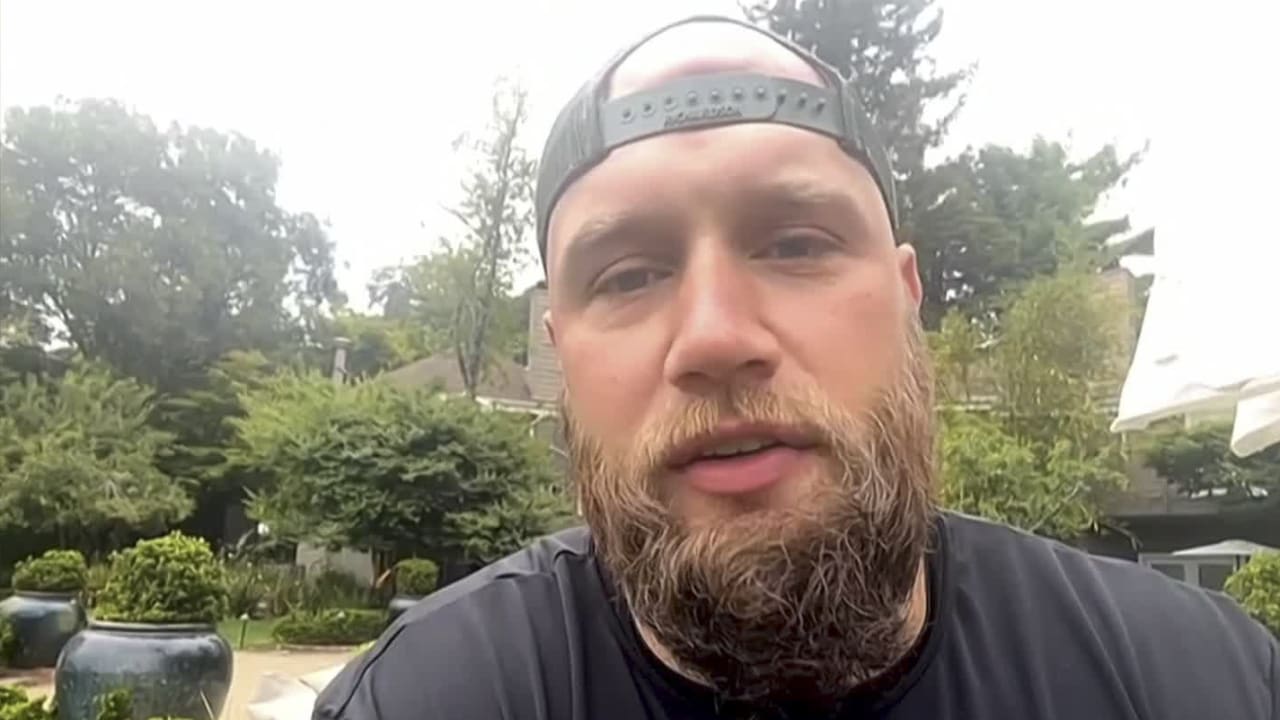 Philadelphia Eagles offensive lineman Lane Johnson on being inducted to ...