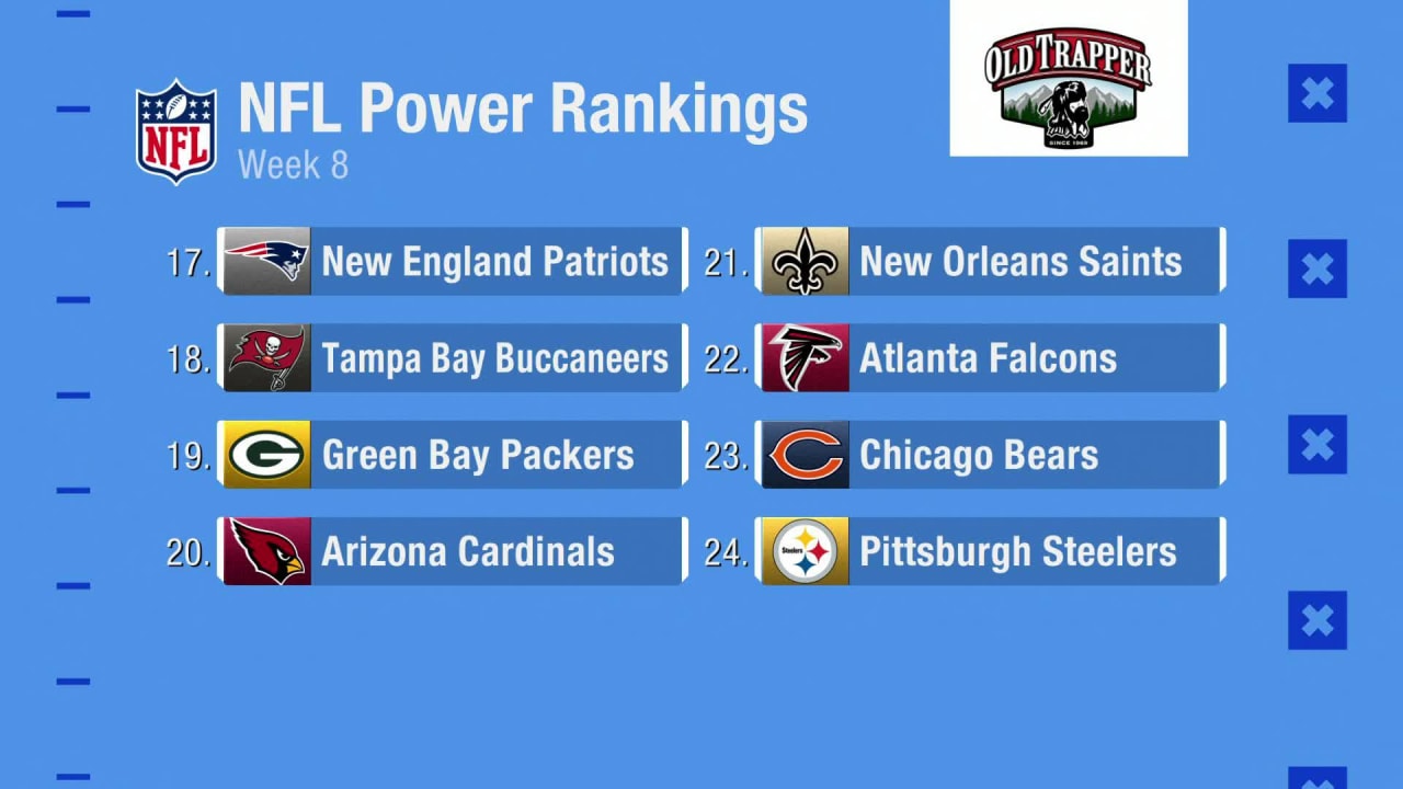 NFL Network's Dan Hanzus' power rankings for Week 8