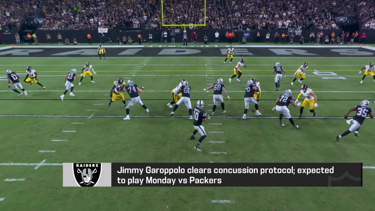 Raiders in trouble: Jimmy Garoppolo has a concussion and is