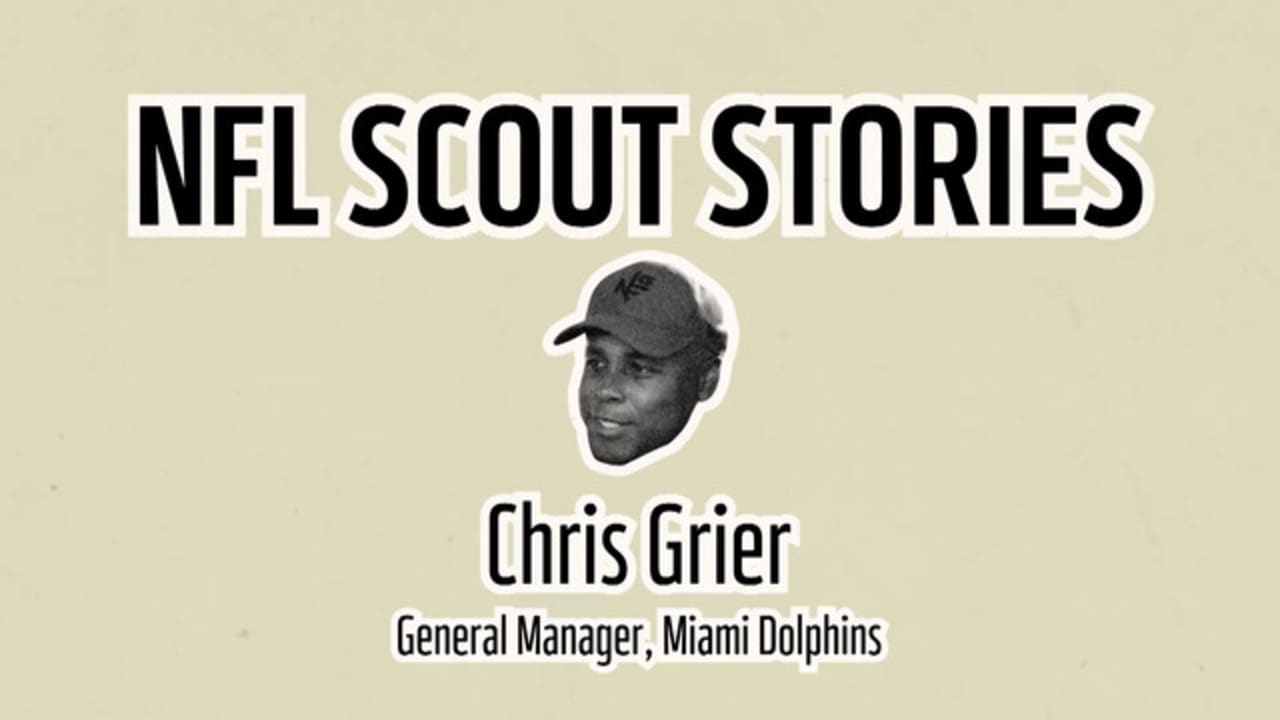 Dolphins GM Chris Grier reacts to his brother Mike Grier making