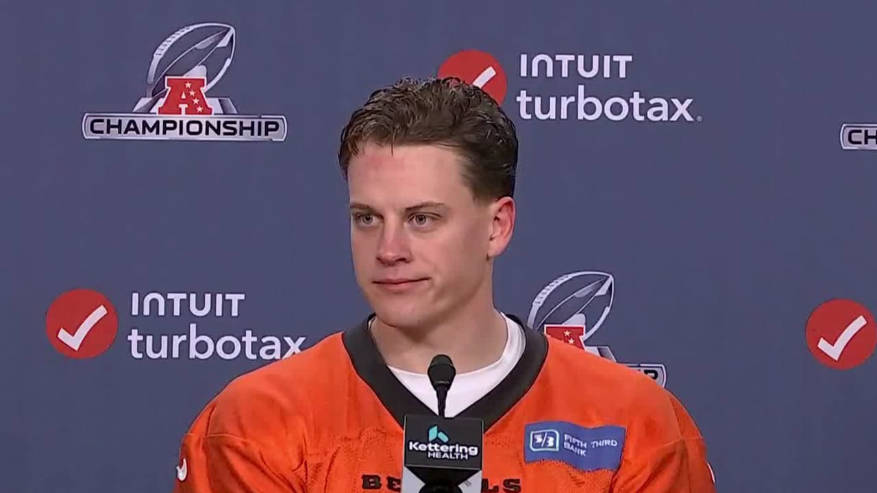 Cincinnati Bengals QB Joe Burrow press conference after AFC Championship  vs. Kansas City Chiefs 