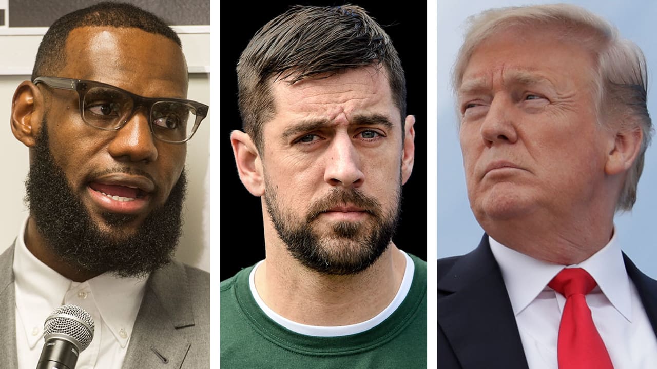 Aaron Rodgers wearing Donald Trump-inspired t-shirt sparks reactions from  NFL fans