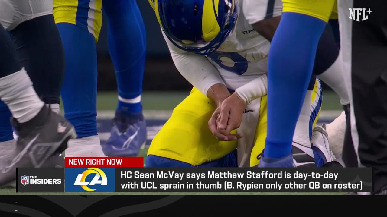 Oct. 31 Injury Update On Los Angeles Rams Quarterback Matthew Stafford ...