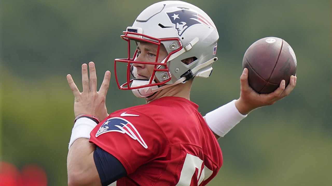 Why is QB Mac Jones wearing No. 50 during Patriots training camp