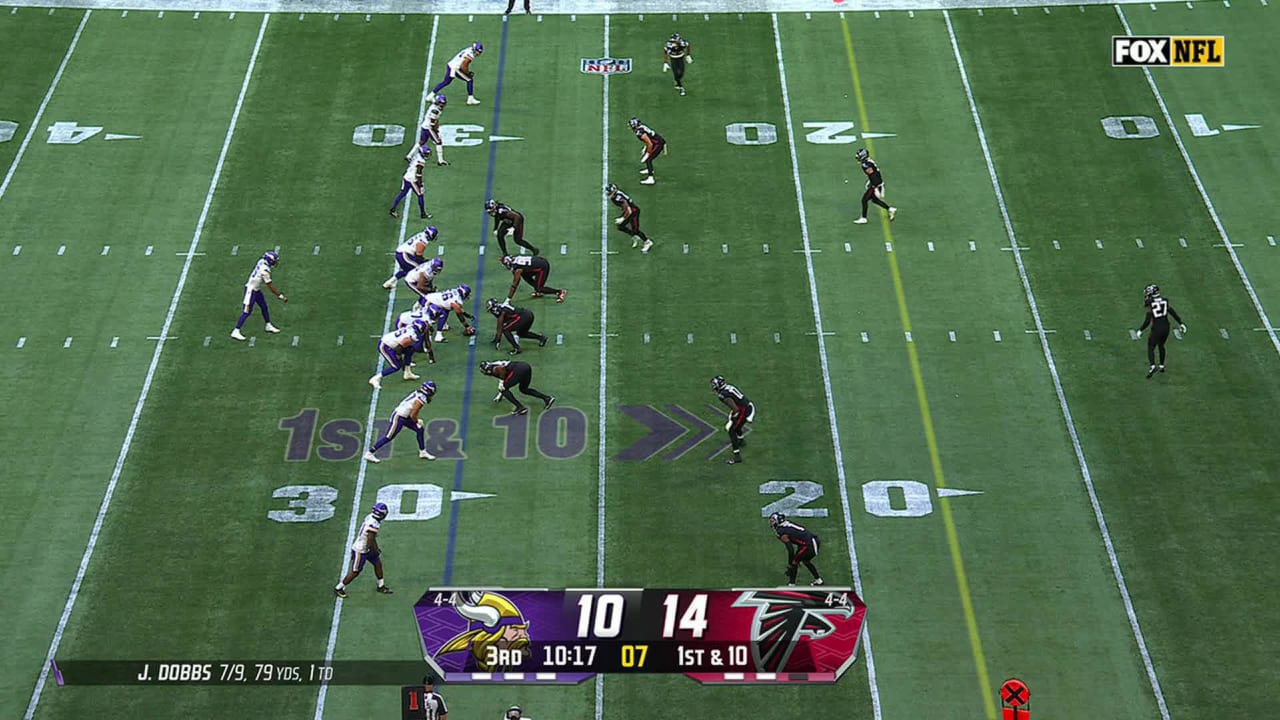 Minnesota Vikings quarterback Joshua Dobbs flashes formidable turbo on