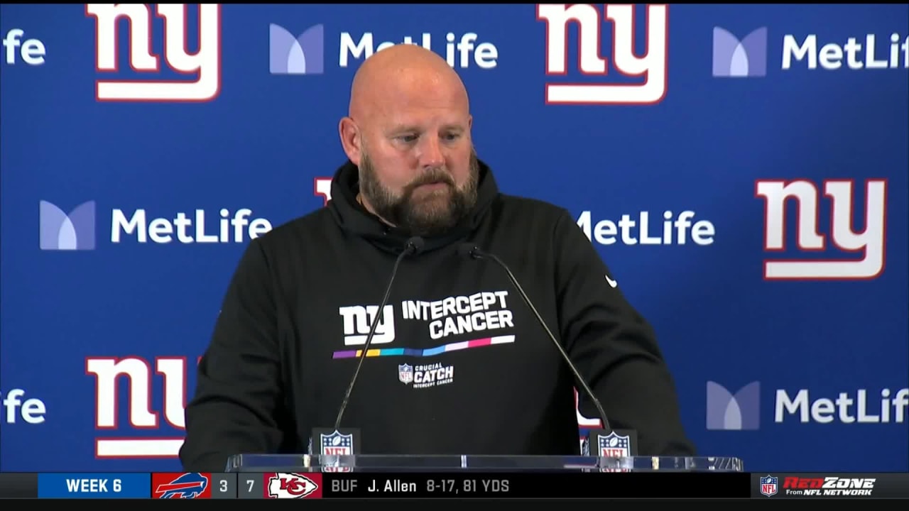 New York Giants Head Coach Brian Daboll Addresses The Media Following ...