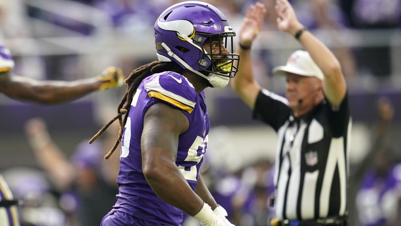 Minnesota Vikings linebacker Za'Darius Smith takes the field