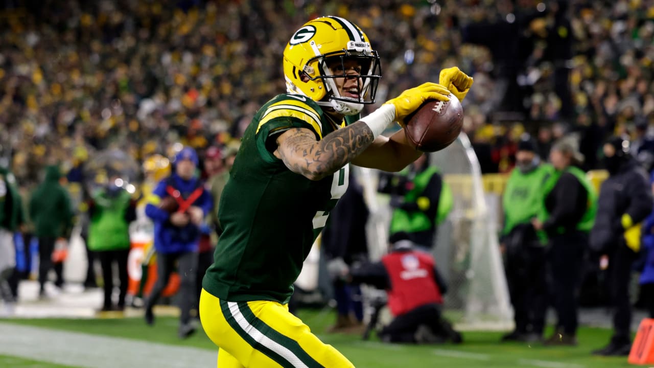 Every Green Bay Packers wide receiver Christian Watson catch from 3TD