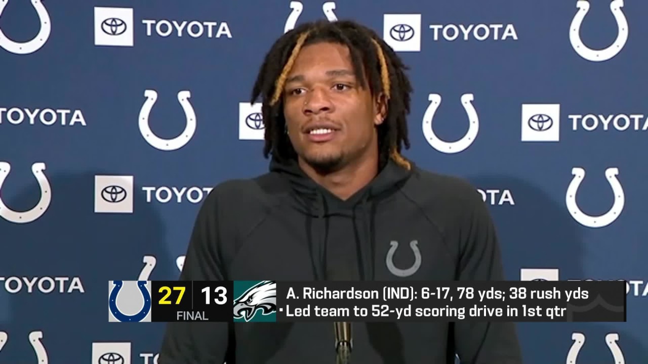 Indianapolis Colts quarterback Anthony Richardson reflects on his final