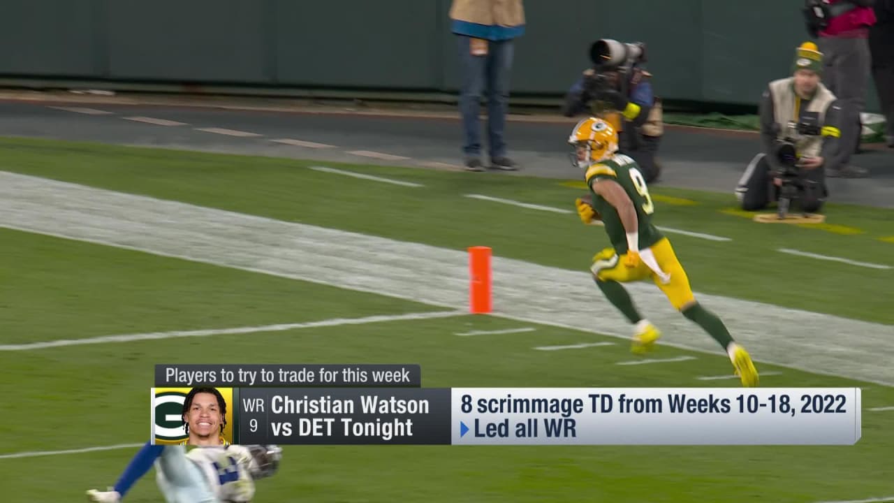 2022 NFL draft: Green Bay Packers draft big WR Christian Watson after trade  with Vikings 