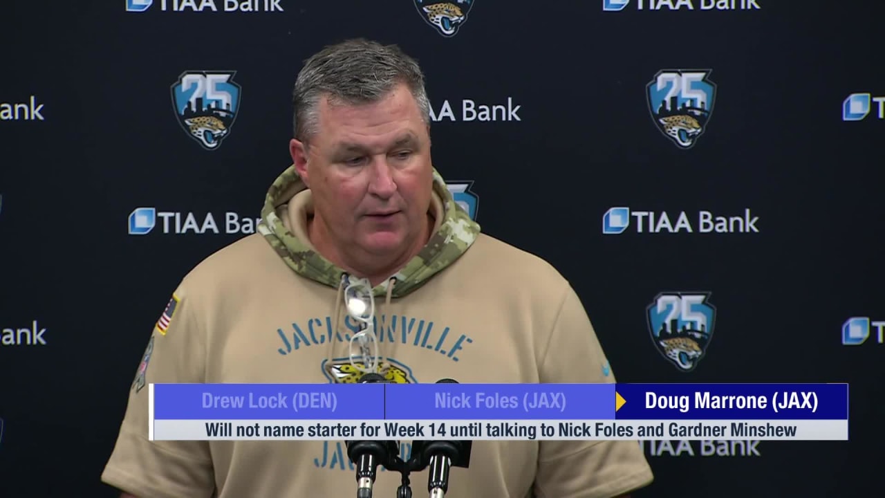 Jacksonville Jaguars Head Coach Doug Marrone Explains Quarterback ...