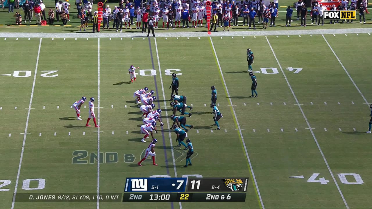 New York Giants wide receiver Wan'Dale Robinson shows off nifty moves