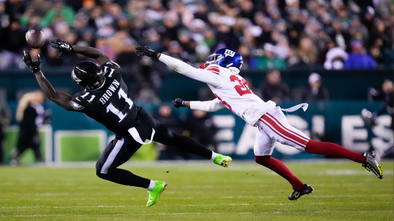 November 20, 2022: Philadelphia Eagles wide receiver A.J. Brown (11) runs  with the ball during NFL game against the Indianapolis Colts in  Indianapolis, Indiana. John Mersits/CSM Stock Photo - Alamy