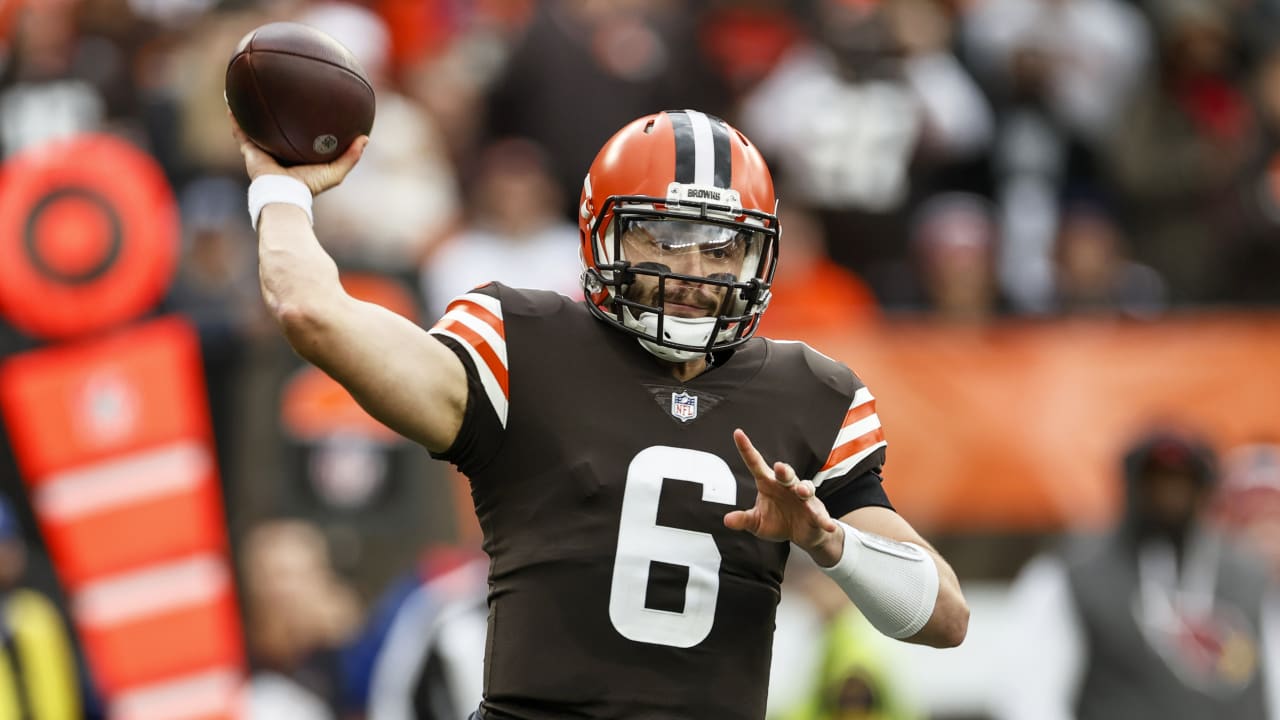 Cleveland Browns Baker Mayfield has a chance to play against Steelers