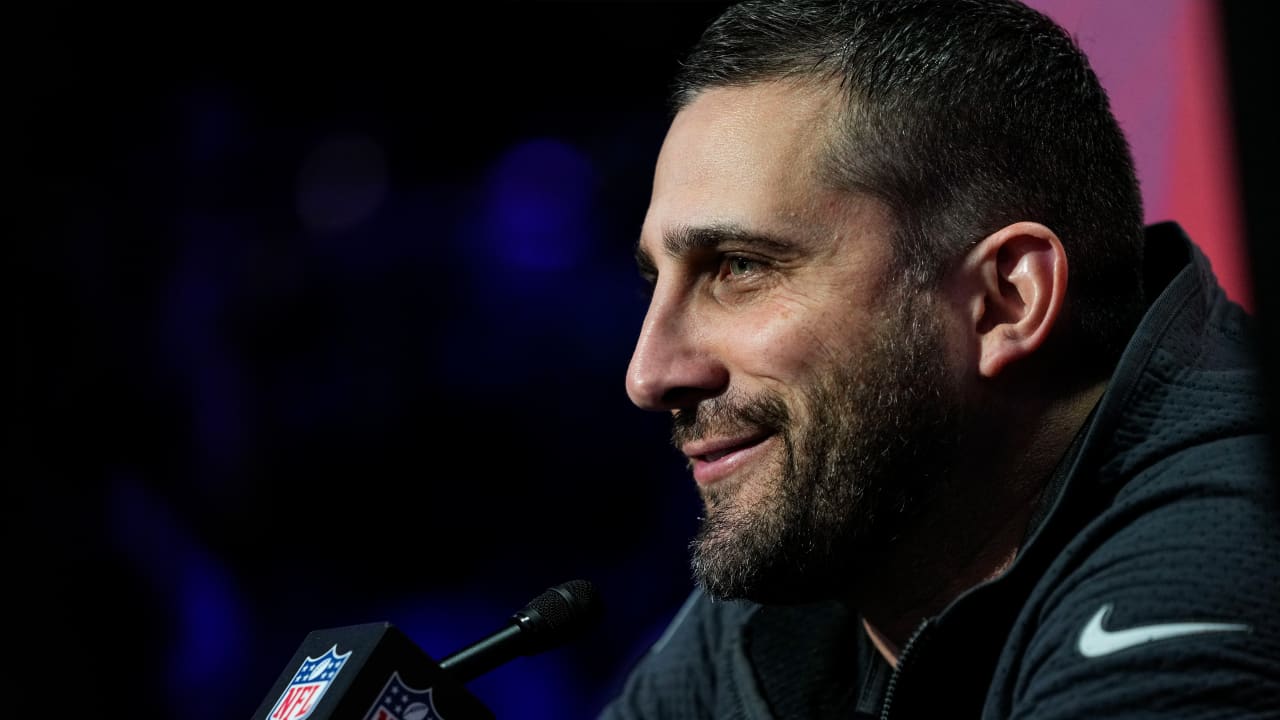 Philadelphia Eagles head coach Nick Sirianni speaks during a press